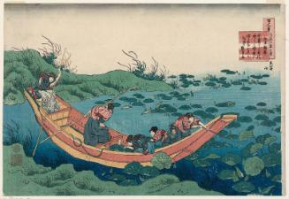 Poem by Bunya no Asayasu (Fumiya no Asayasu), from the series One Hundred Poems Explained by the Nurse (Hyakunin isshu uba ga etoki)