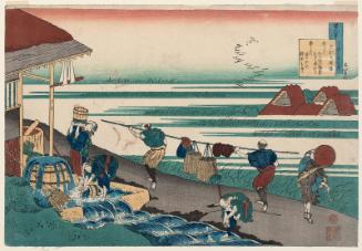 Poem by Dainagon Tsunenobu (Minamoto no Tsunenobu, Katsura no Dainagon), from the series One Hundred Poems Explained by the Nurse (Hyakunin isshu uba ga etoki)