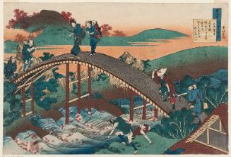 Poem by Ariwara Narihira, from the series One Hundred Poems Explained by the Nurse (Hyakunin isshu uba ga etoki)