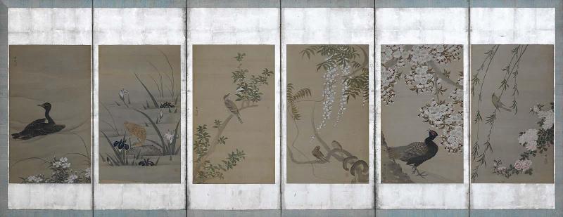 Birds and Flowers of the Twelve Months