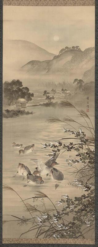 Ducks in the Evening Moonlight