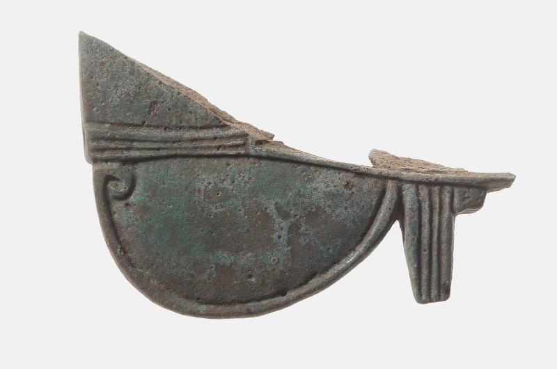 Fragment of eye of Horus (wedjat) amulet
