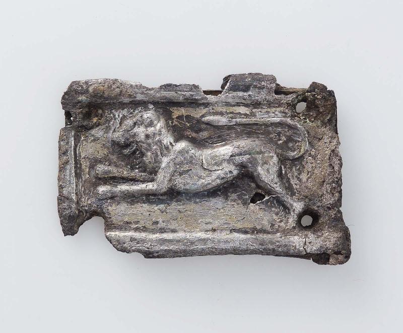 Silver horse trappings