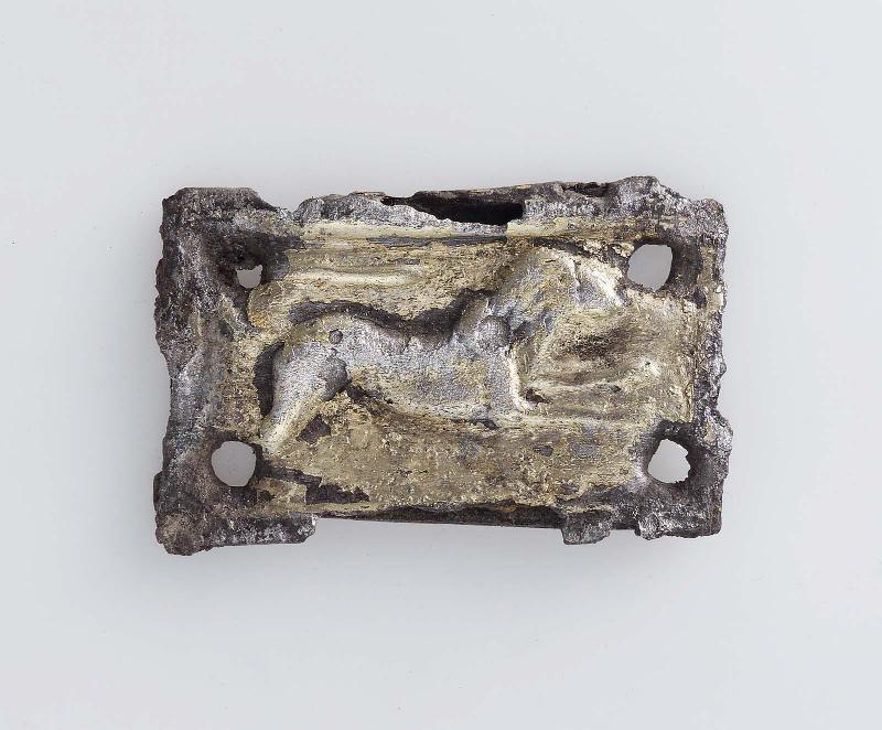 Silver horse trappings