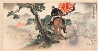 The First Army Advancing on Fengtienfu (Daiichigun Hôtenfu shingeki no zu)
