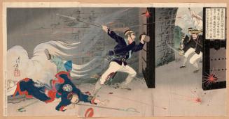 Private Harada Jûkichi Opens the Hyeonmu Gate from Within the Fort at Pyongyang
