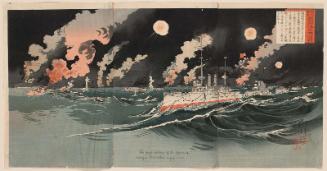The Righteous War to Punish Russia: Great Naval Battle outside Port Arthur Harbor (Chôro gisen, Ryojunkô-gai daikaisen)