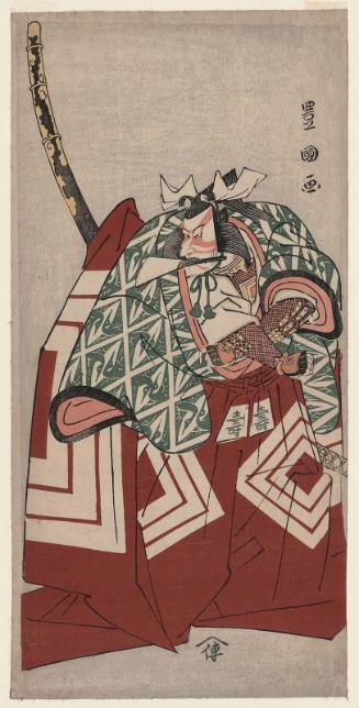 Actor Ichikawa Ebizô as Shibuya Konnomaru Masatoshi in a Shibaraku scene