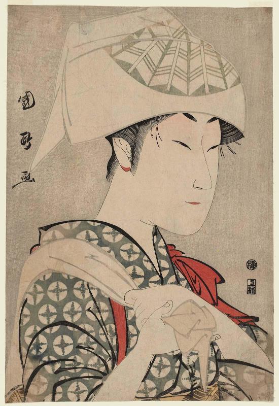 Actor Nakamura Noshio II as Matsuô's Wife Ochiyo (?)