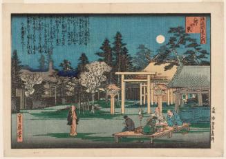 Shinmei Shrine (Shinmeigû), from the series One Hundred Views of Osaka (Naniwa hyakkei no uchi)