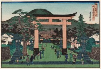 Fushimi Inari Shrine (Fushimi Inari yashiro), from the series Famous Places in the Capital (Miyako meisho no uchi)