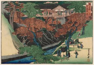 Tsûten Bridge at Tôfuku-ji Temple (Tôfuku-ji Tsûtenkyô), from the series Famous Places in the Capital (Miyako meisho no uchi)