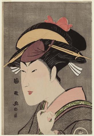 Actor Matsumoto Yonesaburô as Fuwa Shozaemon's Daughter (?)
