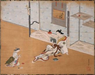 Courtesan Reading a Book