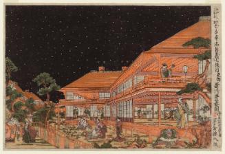 Act VII (Shichidanme), from the series Perspective Pictures of the Storehouse of Loyal Retainers (Uki-e Kanadehon Chûshingura)