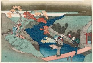 Maple Leaves at the Waterfall River (Takinogawa momiji), from the album The Evergreen Waterfall (Tokiwa no taki)