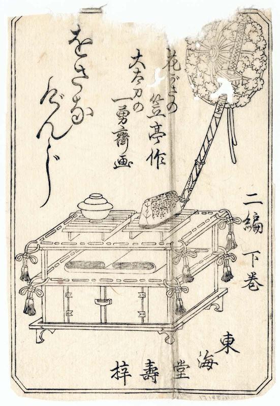 Title page (?) for Osana Genji [Azuma no hatsutabi], Part 2, Vol. 2 (Nihen, gekan)