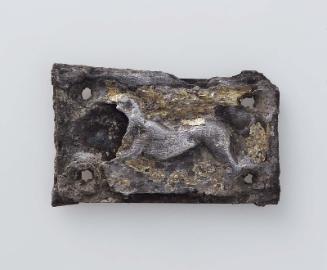 Plaque with image of a lion