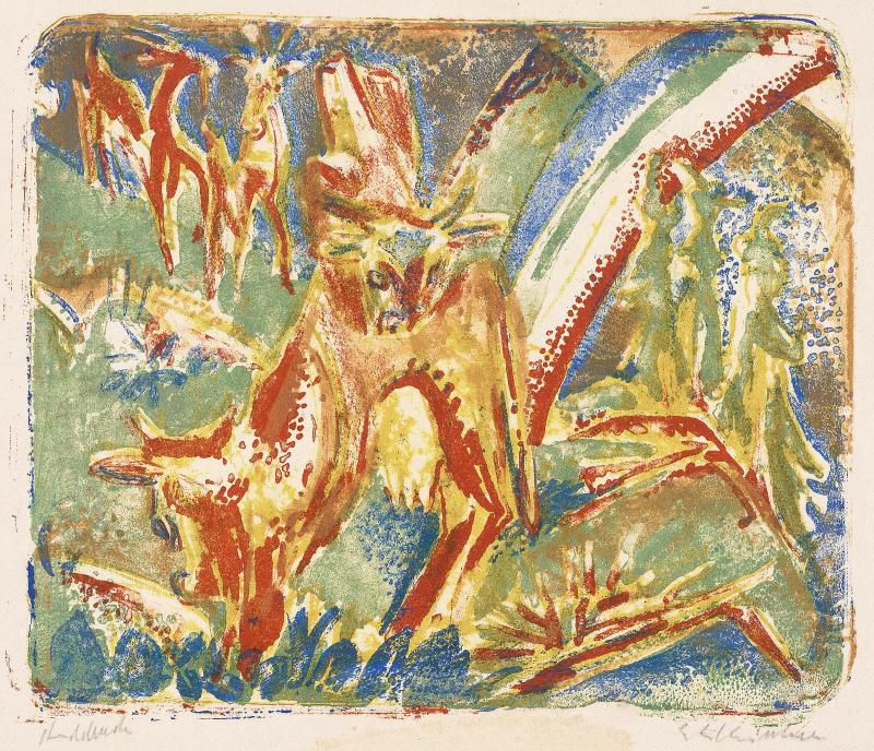 Cows under a Rainbow (Kühe im Regenbogen )