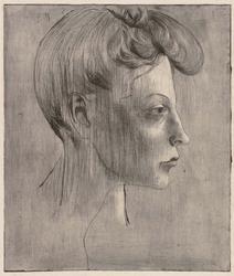 Head of a Woman in Profile