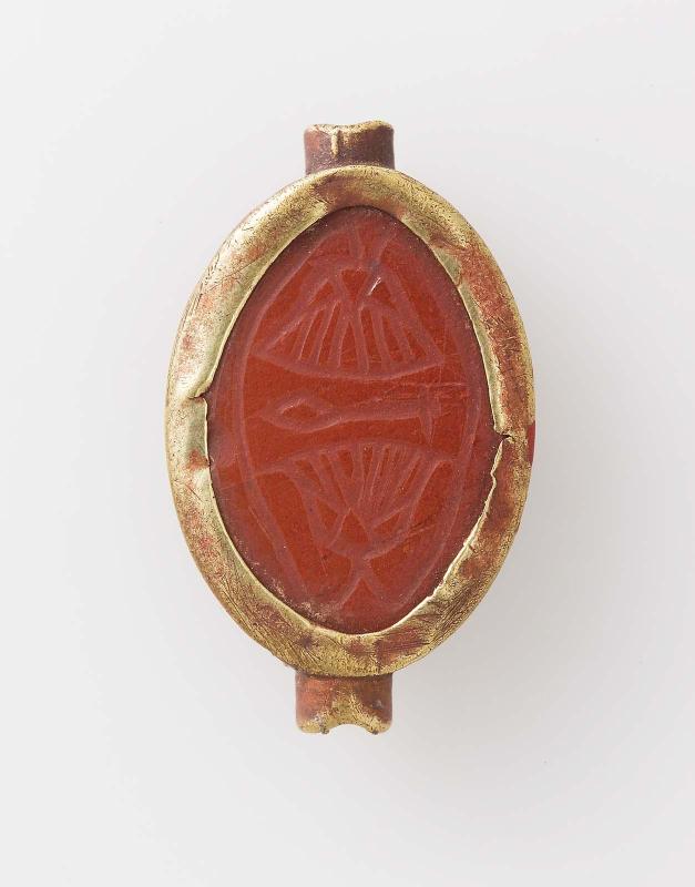 Carnelian cowroid seal