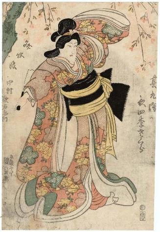 Actor Nakamura Utaemon III as a Letter-carrier Girl (Fumizukai musume)