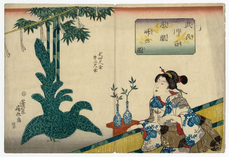 The Phoenix Bamboo at Kawaguchi in Musashi Province (Bushû Kawaguchi hôô chiku no zu)