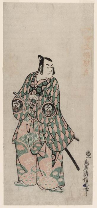 Actor Bando Hikosaburô I, right sheet of a triptych