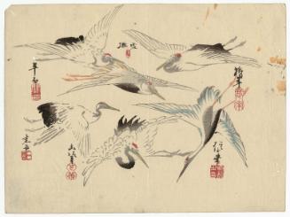 Flying Cranes, by Six Artists