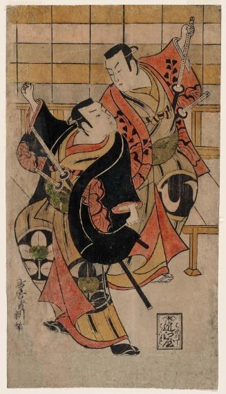 Actors Sawamura Sôjûrô I and Ichimura Takenojô IV