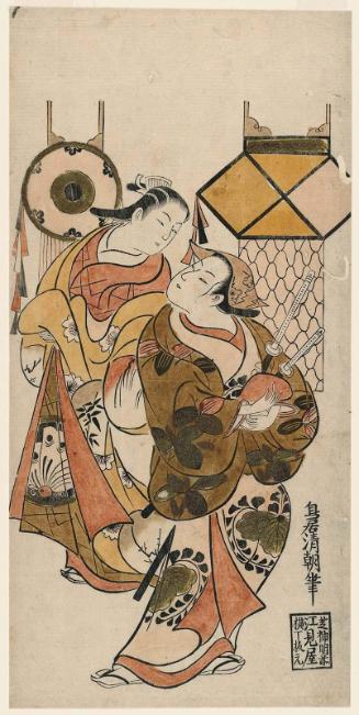 Actors Fujimura Handayû II and Sanjô Kantarô II