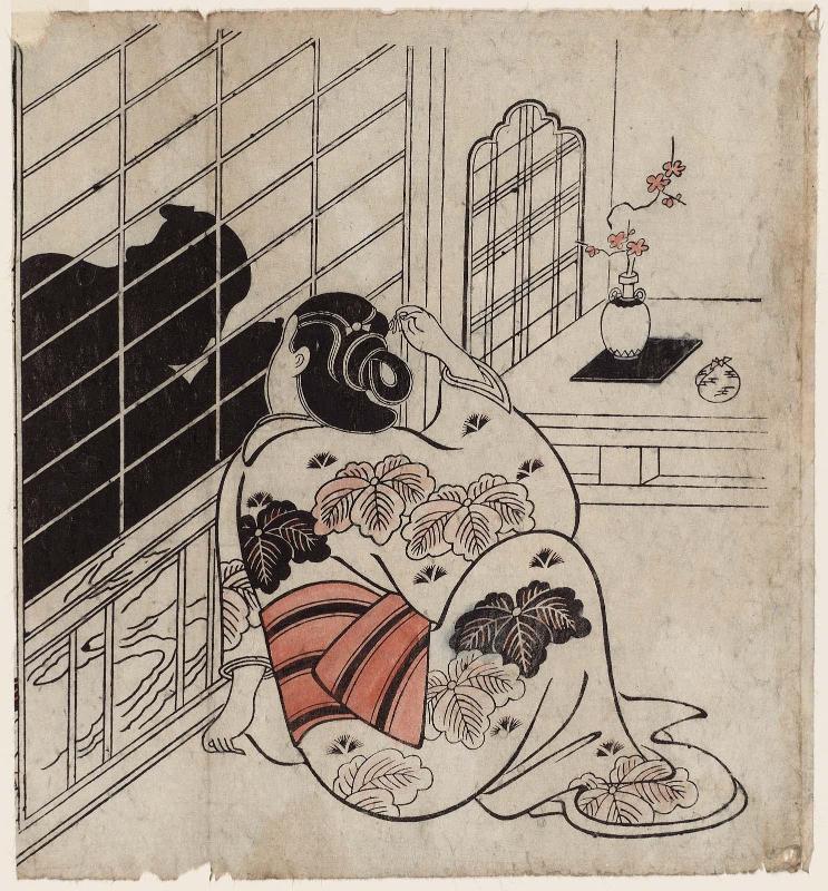 Woman Spying on Lovers