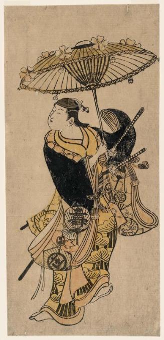 Actor Dancing with Flowered Parasol