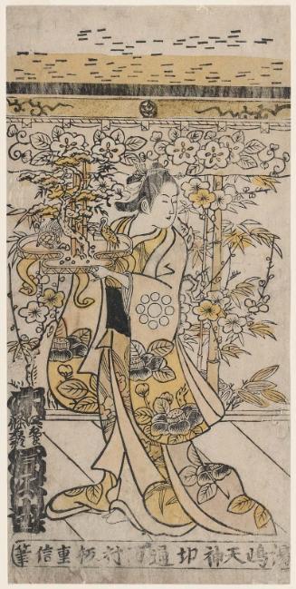 Actor Tomizawa Montarô I, Female-role Actor (Oyama) from Shijô in Kyoto, as Miyako no Mae