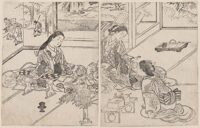 Yuya Gozen, from the book Ehon tokiwagusa (The Evergreens: A Picture Book), vol. I