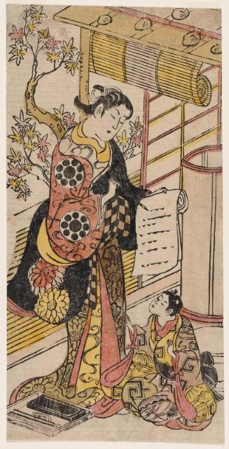 Actor Tomizawa Montarô I as a Courtesan