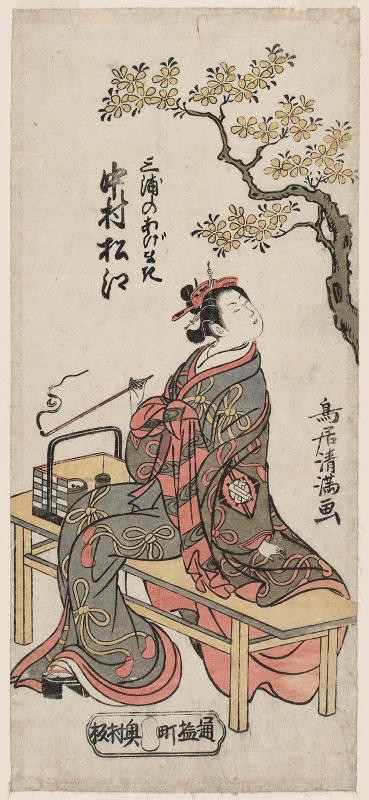 Actor Nakamura Matsue I as Miura no Agemaki