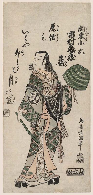 Actor Ichimura Kamezô I, aka Kakitsu, as Kantô Koroku