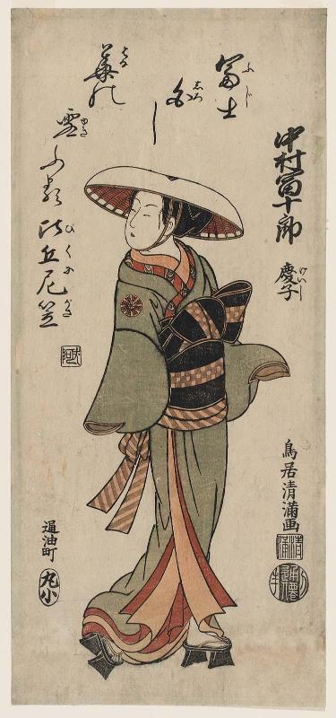Actor Nakamura Tomijûrô I as a Traveling Nun