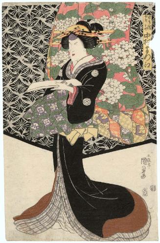 Actor Nakamura Matsue III as Chôbei's Wife (Nyôbô) Tose
