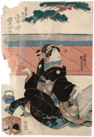 Actor Iwai Shijaku I as Geisha Otsuma