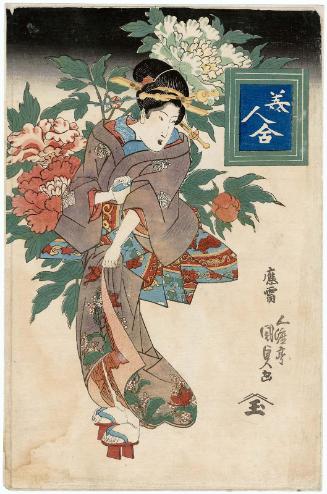Peony, from the series Contest of Beauties (Bijin awase)