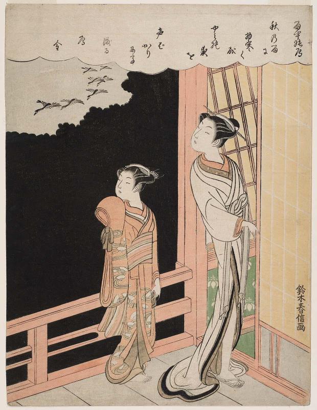 Wild Geese in Rain (Uchû no kari)