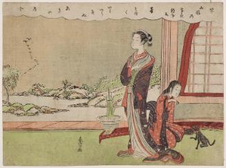 Koto (Kin), from an untitled series of the Four Accomplishments (Kinkishoga)
