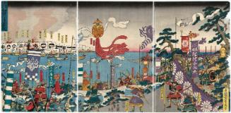 The Battle between Nitta and Ashikaga at Wada Point (Nitta Ashikaga Wada no misaki no kassen)