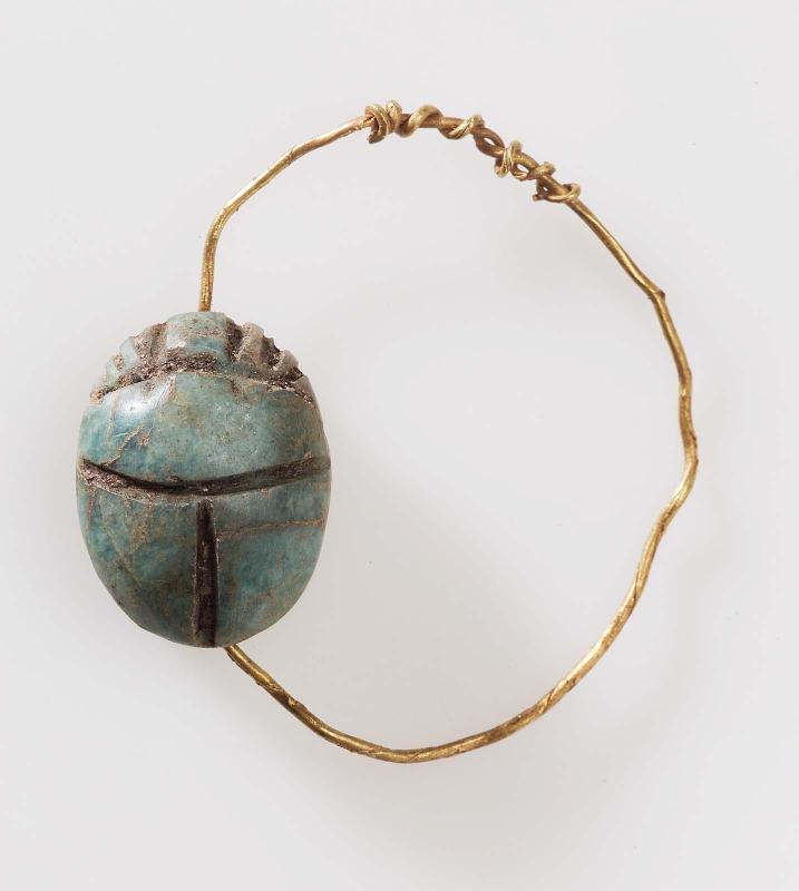 Finger ring with scarab