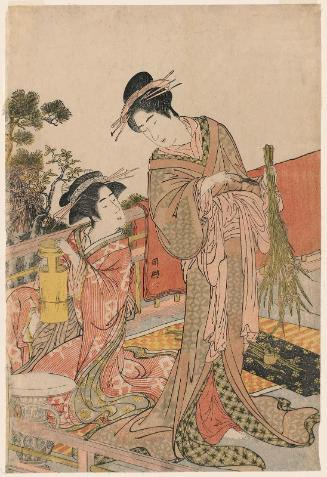 Courtesans Arranging Flowers