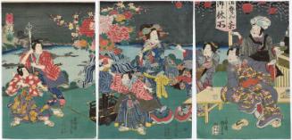 Genji's Festival of Alluring Flowers (Sono yukari enka no sairei)
