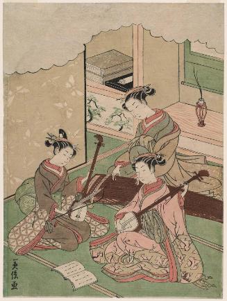Sankyoku Ensemble: Women Playing Koto, Shamisen, and Kokyû
