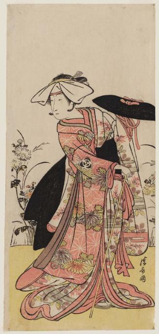 Actor Bando Mitsugorô I as Tennen no Mansaku-gitsune